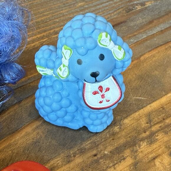 Strawberry Shortcake Crepe Suzette Doll & Pet Poodle Eclair & Comb Vintage 1980s - Picture 5 of 8